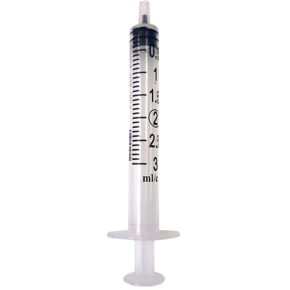 Syringe 3cc Luer Slip w/cap Sterile Latex Free ( .. .  .  